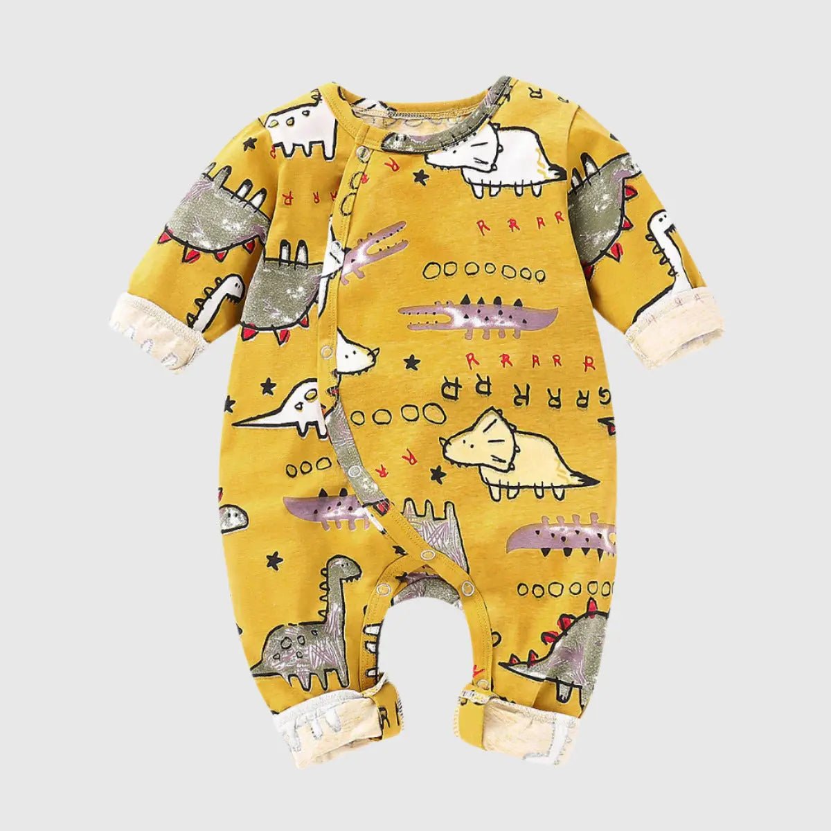 Cozy Cotton Dino Romper - Jurassicgoods