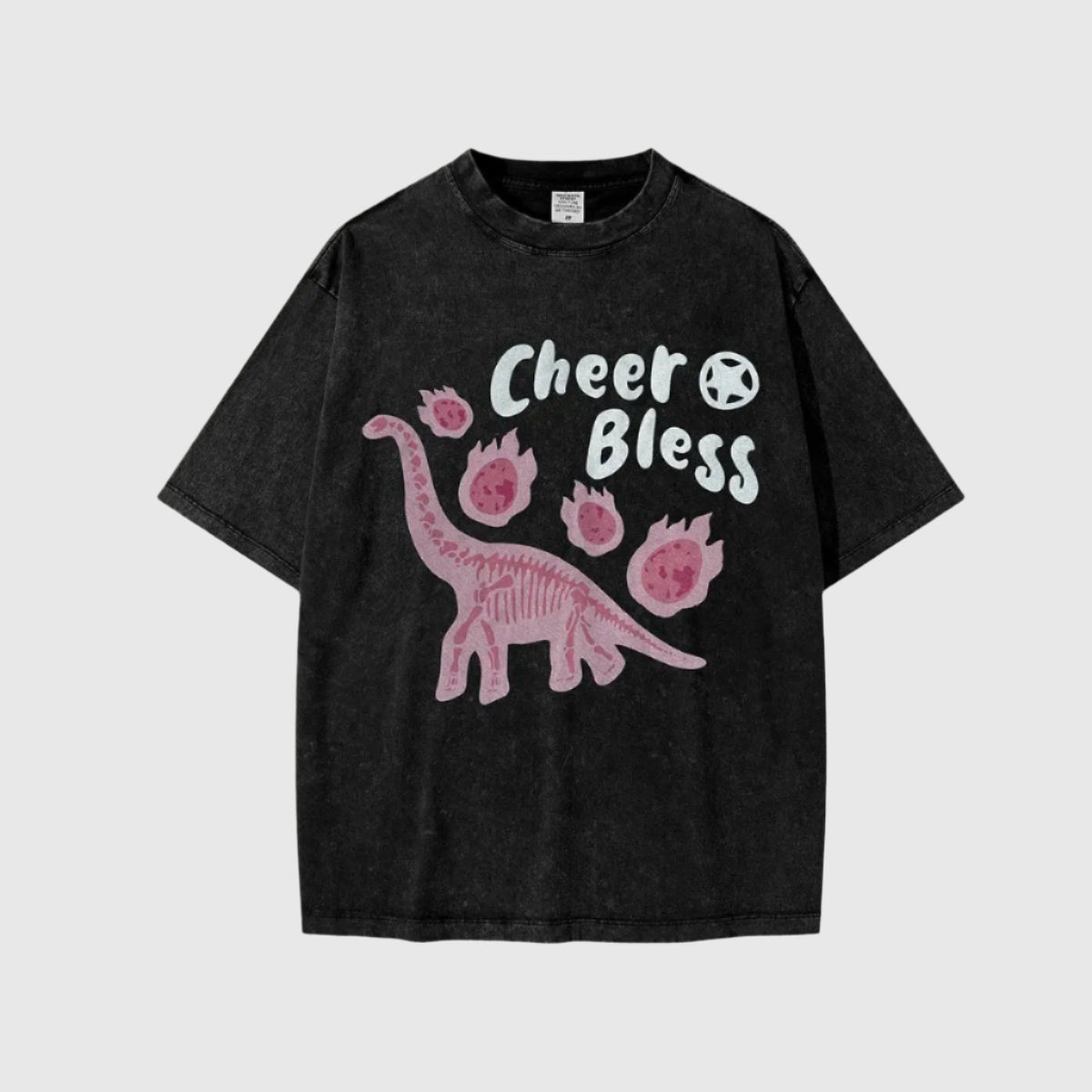 Dino Streetwear Hip-Hop Tee for adults and kids.