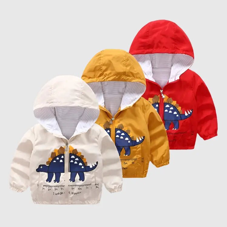 Kids' Cartoon Dinosaur Jacket - Jurassicgoods